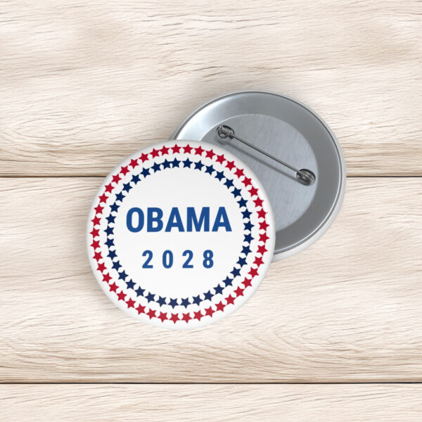Save Democracy, Anti-Trump Election Badge, Obama 2028 Pin Button