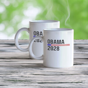Stars & Stripes Political Gift, Obama 2028 Patriotic Mug