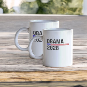 Stars & Stripes Political Gift, Obama 2028 Patriotic Mug