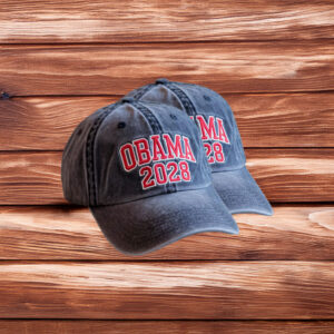 Vintage Dad Cap for Democrats, Embroidered Obama 2028 Hat