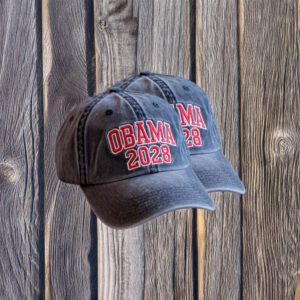 Vintage Dad Cap for Democrats, Embroidered Obama 2028 Hat