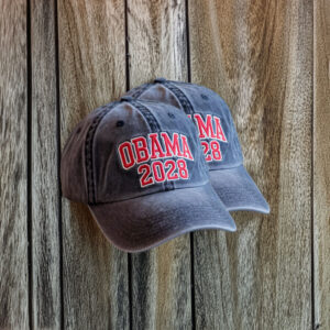 Vintage Dad Cap for Democrats, Embroidered Obama 2028 Hat