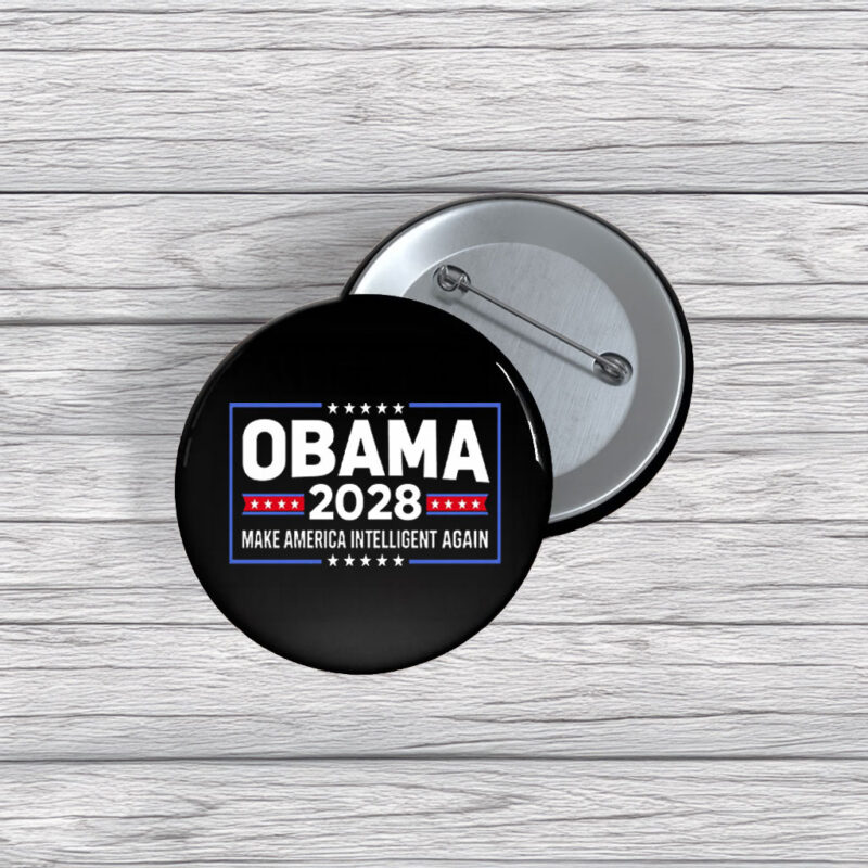 Come Back Soon Obama Pin Buttons – Funny 2028 Meme Pins
