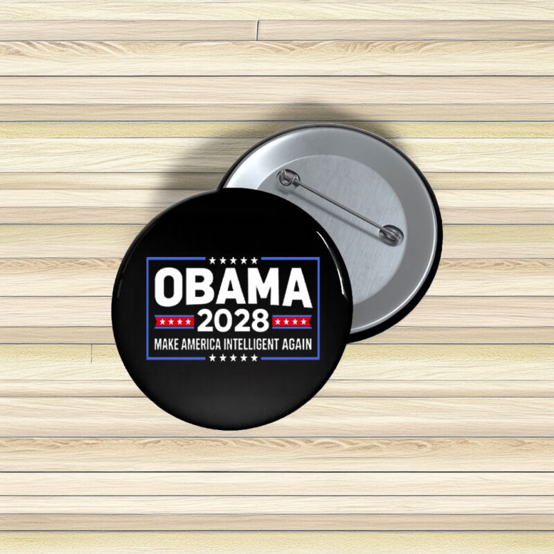 Come Back Soon Obama Pin Buttons – Funny 2028 Meme Pins