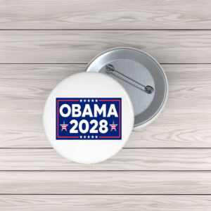 Hope Again Obama 2028 Pin Buttons – Funny Election Parody Pins