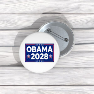 Hope Again Obama 2028 Pin Buttons – Funny Election Parody Pins