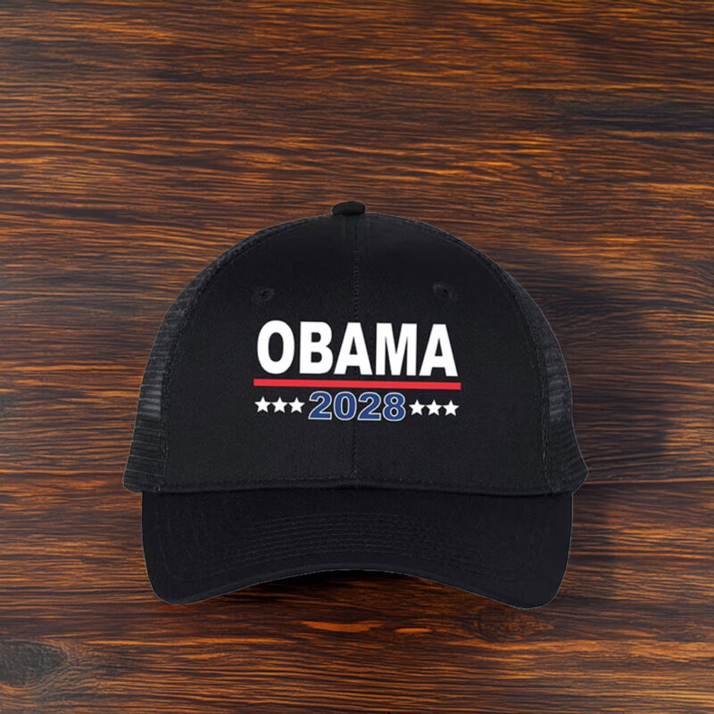 Hope Returns Obama 2028 Trucker Hat – Mesh Back Political Cap