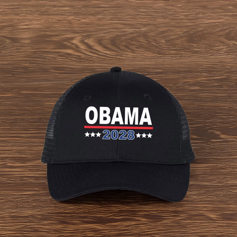 Hope Returns Obama 2028 Trucker Hat – Mesh Back Political Cap