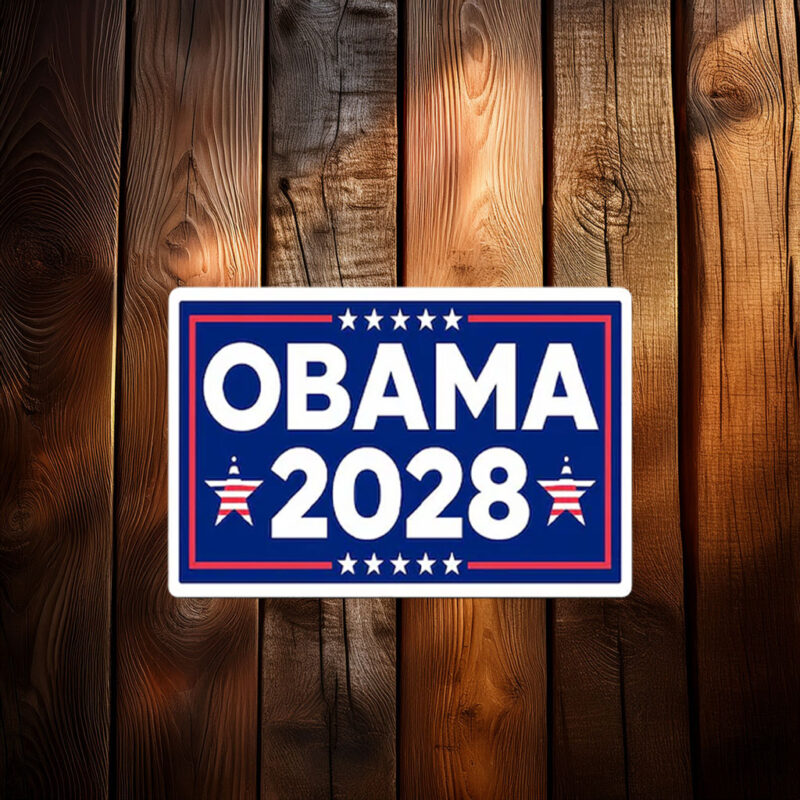 Imagine Obama 2028 Sticker or Magnet – Funny Election Decal