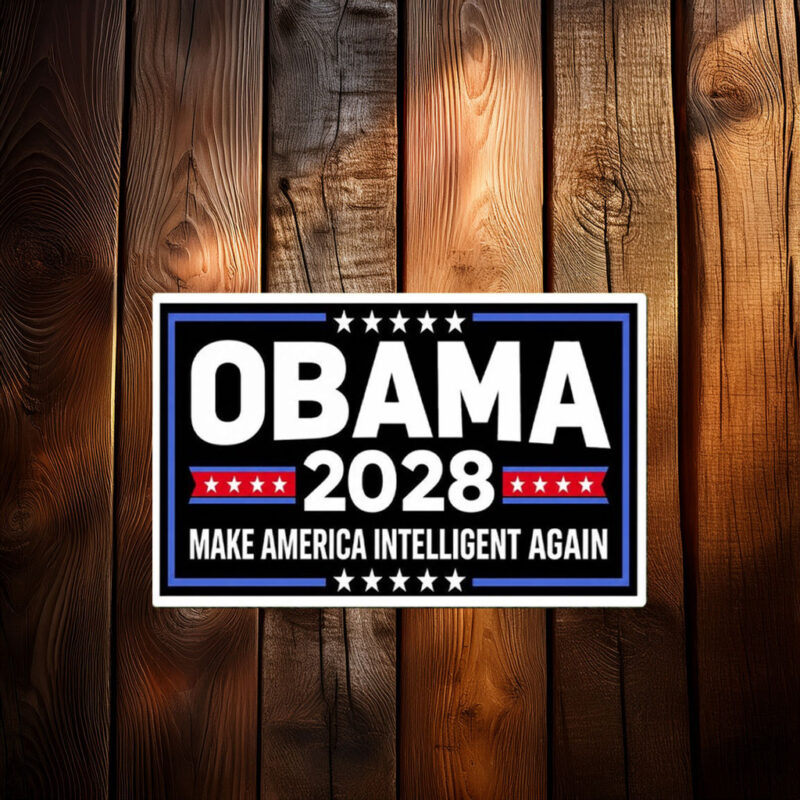 Is Obama Coming Back in 2028 Sticker or Magnet – Funny Meme Decal
