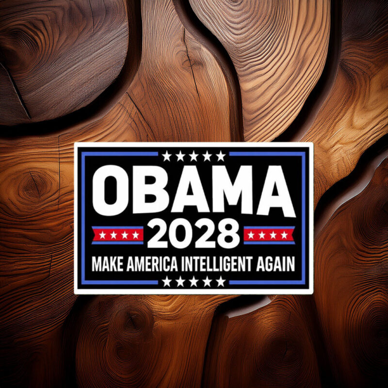 Is Obama Coming Back in 2028 Sticker or Magnet – Funny Meme Decal