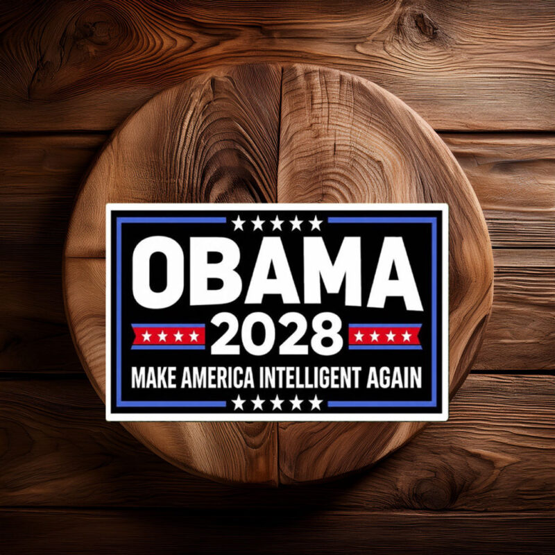 Is Obama Coming Back in 2028 Sticker or Magnet – Funny Meme Decal