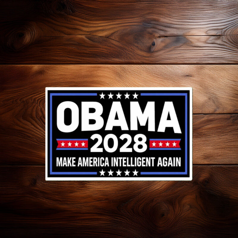 Is Obama Coming Back in 2028 Sticker or Magnet – Funny Meme Decal