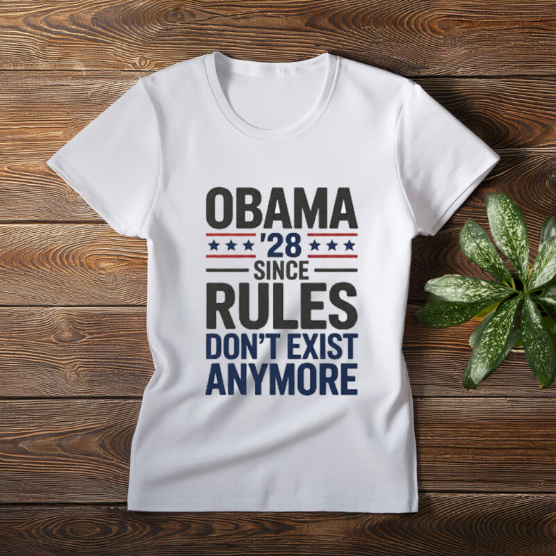 No Rules- Obama Again Shirt – Funny 2028 Political Humor Tee