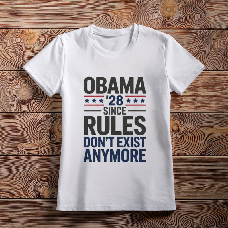 No Rules- Obama Again Shirt – Funny 2028 Political Humor Tee