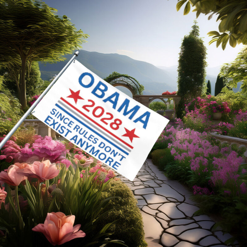 Obama 2028 Presidential Election Flag