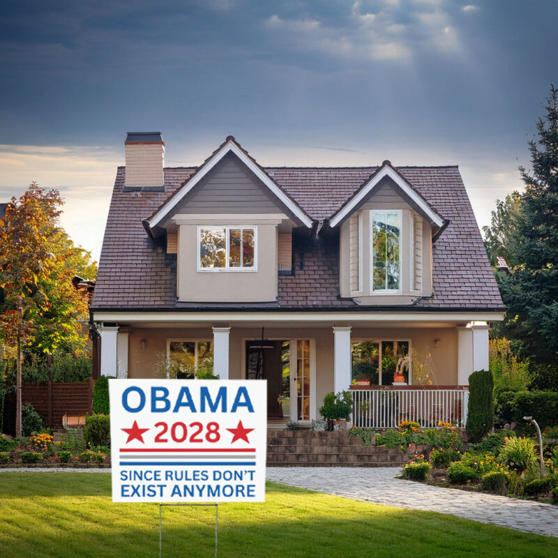 Obama 2028 Presidential Election Yard Sign
