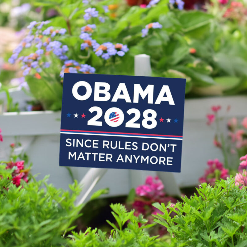 Obama Since Rules Don't Matter Anymore Yard Sign